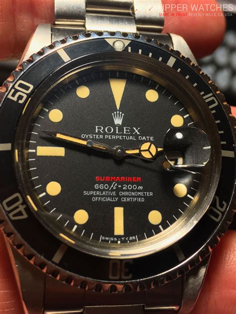 Vintage 1972 Rolex 1680 Red Submariner 